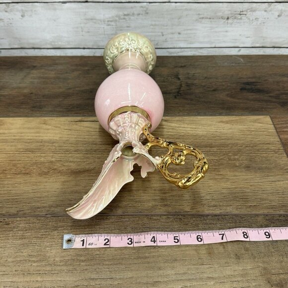 Vintage Golden Pink/Gold Porcelain Ewer Pitcher Greek Revival - Picture 7 of 8